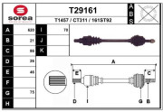 T29161 EAI hnací hriadeľ T29161 EAI