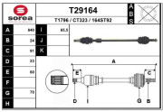 T29164 EAI hnací hriadeľ T29164 EAI
