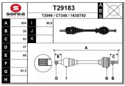 T29183 EAI hnací hriadeľ T29183 EAI