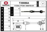 T39086A EAI hnací hriadeľ T39086A EAI