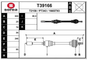 T39166 EAI hnací hriadeľ T39166 EAI