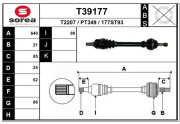 T39177 EAI hnací hriadeľ T39177 EAI