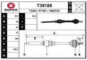T39188 EAI hnací hriadeľ T39188 EAI