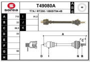 T49080A EAI hnací hriadeľ T49080A EAI