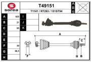 T49151 EAI hnací hriadeľ T49151 EAI