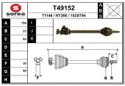 T49152 EAI hnací hriadeľ T49152 EAI