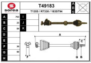 T49183 EAI hnací hriadeľ T49183 EAI
