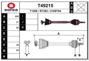 T49215 EAI hnací hriadeľ T49215 EAI