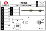 T49268 EAI hnací hriadeľ T49268 EAI