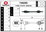 T49295 EAI hnací hriadeľ T49295 EAI
