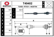 T49402 EAI hnací hriadeľ T49402 EAI
