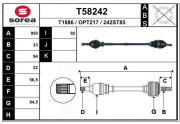 T58242 EAI hnací hriadeľ T58242 EAI