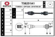 T58251A1 EAI hnací hriadeľ T58251A1 EAI