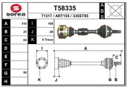 T58335 EAI hnací hriadeľ T58335 EAI