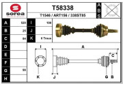 T58338 EAI hnací hriadeľ T58338 EAI
