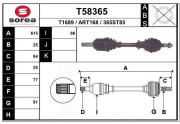 T58365 EAI hnací hriadeľ T58365 EAI