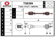 T58389 EAI hnací hriadeľ T58389 EAI