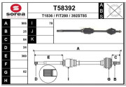 T58392 EAI hnací hriadeľ T58392 EAI