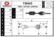 T58425 EAI hnací hriadeľ T58425 EAI
