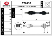 T58439 EAI hnací hriadeľ T58439 EAI