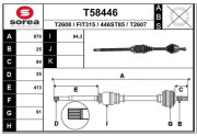 T58446 EAI hnací hriadeľ T58446 EAI