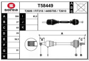 T58449 EAI hnací hriadeľ T58449 EAI