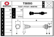 T58593 EAI hnací hriadeľ T58593 EAI