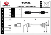 T58596 EAI hnací hriadeľ T58596 EAI