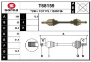 T68159 EAI hnací hriadeľ T68159 EAI