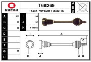 T68269 EAI hnací hriadeľ T68269 EAI