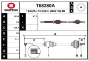 T68280A EAI hnací hriadeľ T68280A EAI