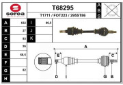T68295 EAI hnací hriadeľ T68295 EAI