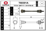 T68301A EAI hnací hriadeľ T68301A EAI