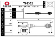 T68352 EAI hnací hriadeľ T68352 EAI