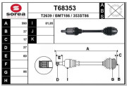 T68353 EAI hnací hriadeľ T68353 EAI