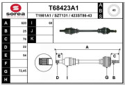 T68423A1 EAI hnací hriadeľ T68423A1 EAI