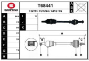 T68441 EAI hnací hriadeľ T68441 EAI