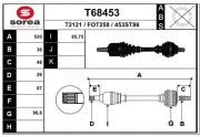 T68453 EAI hnací hriadeľ T68453 EAI