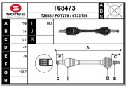 T68473 EAI hnací hriadeľ T68473 EAI