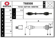 T68508 EAI hnací hriadeľ T68508 EAI