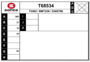 T68534 EAI hnací hriadeľ T68534 EAI