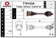 T78143A EAI hnací hriadeľ T78143A EAI