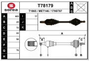 T78179 EAI hnací hriadeľ T78179 EAI