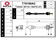 T78188A2 EAI hnací hriadeľ T78188A2 EAI