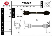 T78307 EAI hnací hriadeľ T78307 EAI