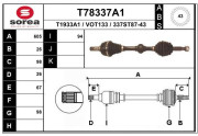 T78337A1 EAI hnací hriadeľ T78337A1 EAI