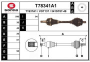 T78341A1 EAI hnací hriadeľ T78341A1 EAI