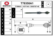 T78350A1 EAI hnací hriadeľ T78350A1 EAI