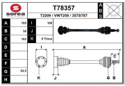 T78357 EAI hnací hriadeľ T78357 EAI