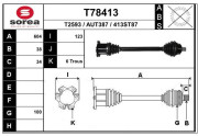 T78413 EAI hnací hriadeľ T78413 EAI